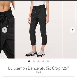 Lululemon Dance Studio Crop *25" Black
